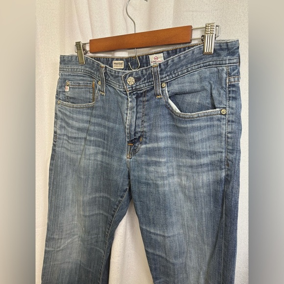 AG Adriano Goldschmied Distressed Jeans The Protégé Straight Leg Like New 0345 - Picture 2 of 14